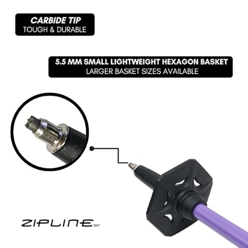 image for Zipline Ski Zipline Lollipop 14.0 Graphite Carbon Composite Ski Poles 