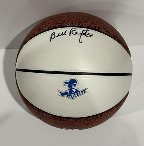Bill Raftery Signed Basketball Seton Hall Pirates Legendary Announcer Proof - Autographed College Basketballs