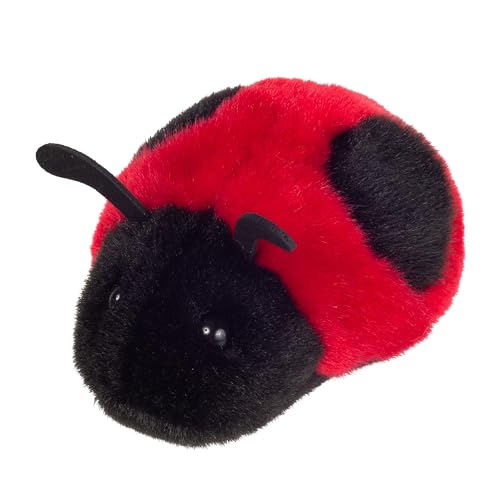 Teddy Hermann 92662 Coccinelle 11 cm, Jouet en Peluche avec Un Contenu recyclé idéal (matériau de Remplissage)