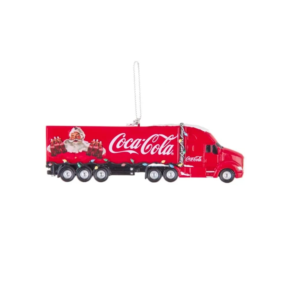 Amazon.com: Kurt S. Adler Coca-Cola Semi Truck Christmas Ornament