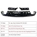 skkyoro Rear Bumper Diffuser 3Pcs for Jeep Grand Cherokee SRT 2014 2015 2016 2017 2018 2019 2020 2021 Rear Lower Bumper Lip Diffuser Spoiler (Glossy Black)