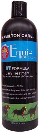 Miracle Coat Equi-Block DT, Daily Treatment, Formula Pain Reliever for Horses, 16-Ounce by Miracle Coat