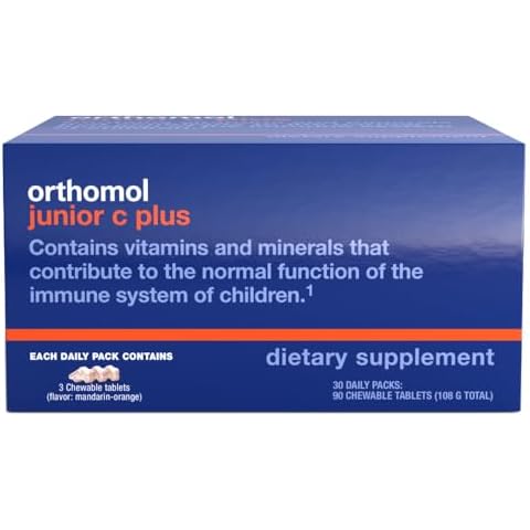 Orthomol Immun Junior C Plus, Kid's Multivitamin, Tangerine Flavor, 30-Day Supply Cover