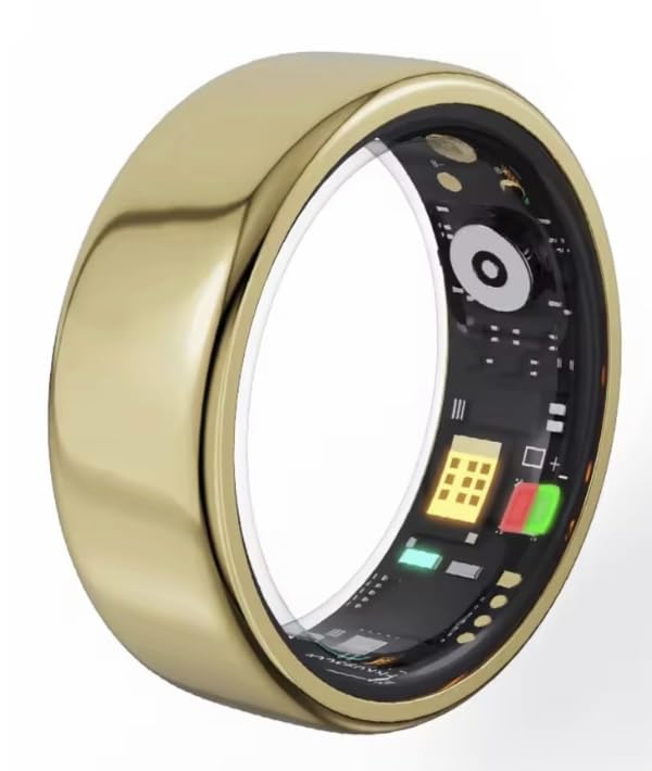 Image of X-SKY Smart Ring Fitness Tracker with Heart Rate, SpO2, Sleep & Stress Monitor, 5ATM Waterproof, Bluetooth 5.2, Steps, Calories & Activity Tracking, Skin Temperature, Touch Control, 33+ Languages