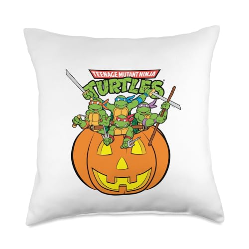 Teenage Mutant Ninja Turtles Group Shot Pumpkin Throw Pillow