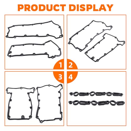 Image of GoaMotors Engine Valve Cover Gasket 22032312F /22032314F Fit for Jeep Grand Cherokee 2014-2018 for Ram 1500 3.0 Diesel 2014-2018 for Ram 1500 Classic 2019