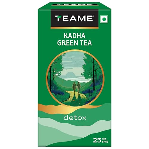 TE-A-ME Cleanse Kadha Green Tea Bags 25 Pcs | Green Tea - Cleanse Kadha | 63 Gm