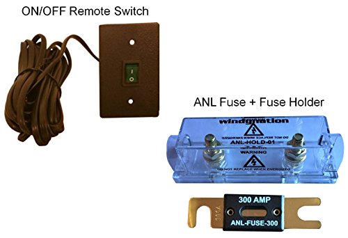 Vertamax Pure Sine Wave 3000 Watt (6000W Surge) 12V Power Inverter Dc To Ac Power (1/0 Cables + Remote Control Switch + Anl Fuse) - Solar, Rv #TOP1