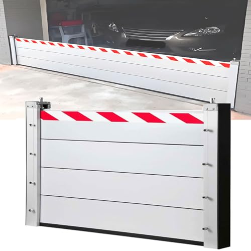 Barrera anti inundaciones aluminio contra riadas en puertas de garajes