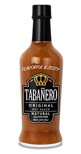 Tabañero Original Hot Sauce, Gluten Free, 8oz. Bottle (Pack of 12)