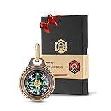 MecArmy CMP Mini-Kompass aus Titan/Messing, luxuriöser Survival-Taschenkompass – Geschenk von Vater an Sohn, Geschenk von Mama/Papa ​​an Sohn zum Schulabschluss, Geburtstag