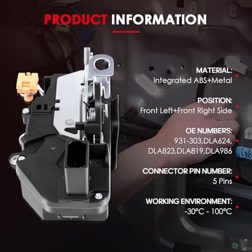 Image of CCIYU 2PCS Front Left+Right Door Lock Actuator for Cadillac for Chevrolet