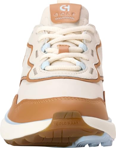 Cole Haan Cole Haan Women's Zerogrand Fairway 2.0 Golf Sneaker, Ivory/Biscuit/Skyway, 9 Medium