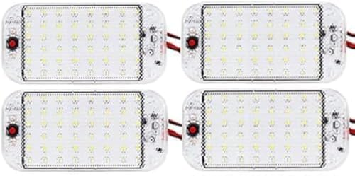 12V LED RV Lights with ON/Off Switch - 5W Daylight 500LM, Interior Lighting for RV Van Trailer Camper Boat - Pack of 4