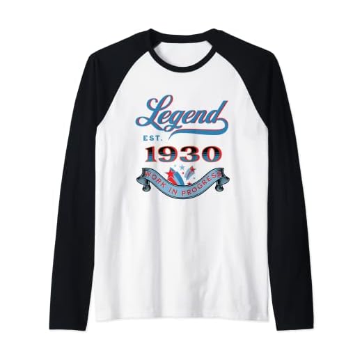 Leyenda Est 1930 Trabajo En Progreso Cumpleaños Camiseta Manga Raglan
