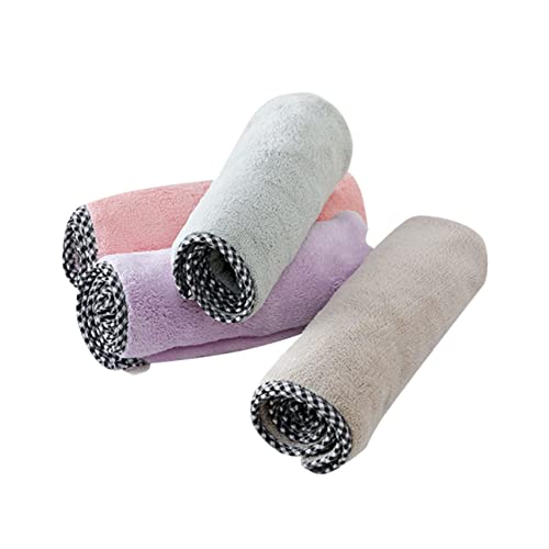 PartyKindom 4pcs Absorbent Hair Drying Cap Quick Dry Towel Hat Dry Hair Cap Super Soft Fleece for Bathing Face and Travel