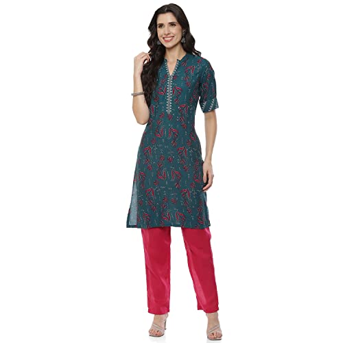 Image of Red Liva Straight Kurta