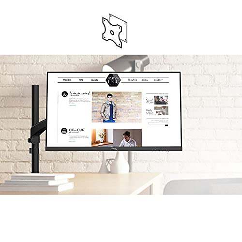 MSI-Modern-MD271P-Monitor-de-27-IPS-1920-x-1080-75-Hz-169-HDMI-USB-C-5-ms-167-M-Colours-Negro