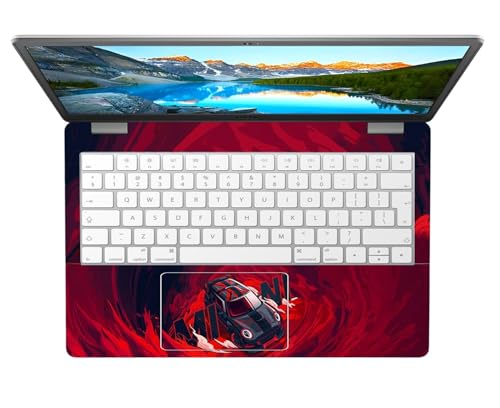 Image of PIXELARTZ Full Body Laptop Skins Sticker Laminated HD Quality Vinyl fits Upto 15.6 inches Compatible with Dell, Lenovo, Acer, HP, Asus -Self-Adhesive (Mini Cooper)