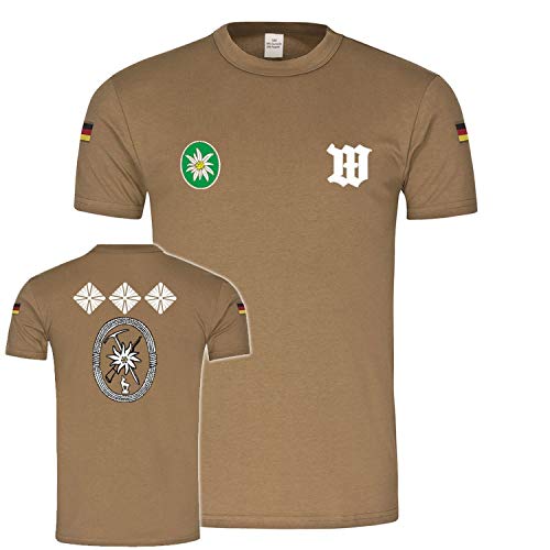 T-shirt Militaria 1. Division Montagneuse pour Randonnée Kaki Copytec