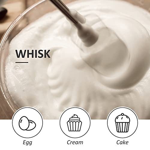 Homcom Immersion Hand Blender, 400W 4-In-1 Handheld Stick Blender With Adjustable Speed, 500Ml Chopper, Egg Whisk, 800Ml Measuring Cup, And Stainless Steel Blades, Silver / Black #TOP3