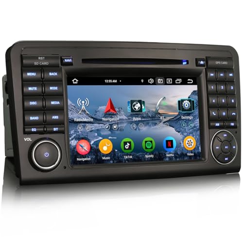 【Funzioni Multipul】 ✔ Bluetooth 5.0 per chiamate in vivavoce, BT-Music, sincronizzazione della rubrica telefonica. ✔ Sintonizzatore radio (FM/AM) con RDS. ✔ Lettore multimediale Android, in grado di riprodurre musica/video/foto da lettore USB/SD/CD/DVD, con supporto video 1080P. ✔ Colori della luce del pannello/sfondo/logo di avvio/lingua regolabili. ✔ Supporto di DAB+, DVB-T/T2, TPMS, OBD2, DVR, telecamera di retromarcia, AVIN, ecc.