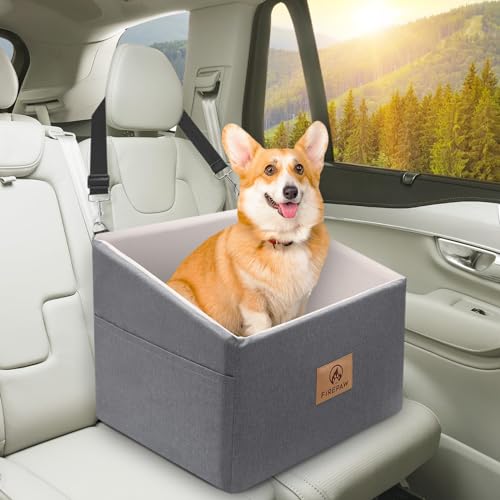 Asiento de Coche para Perros medianos hasta 15 kg, Gris