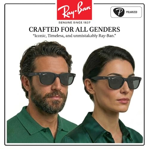 Image of Ray-Ban RB2132 NEW WAYFARER CLASSIC Square Shaped Sunglasses for Men & Women with Official RAYBAN Eyewear Kit
