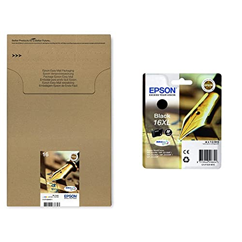 Epson C13T16264012 Durabrite Ultra Multipack 16 Cartouche d'encre Noir XL et Couleur