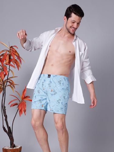 Image of Urban Scottish Ultra-Comfortable Men's Boxer Pants - 100% Cotton Material with A Stylish Print - Soft and Stretchy Elastic Waist Band - Dynamic Movement and Hardwearing Stitching - Breathable with A Gentle Snug Fit