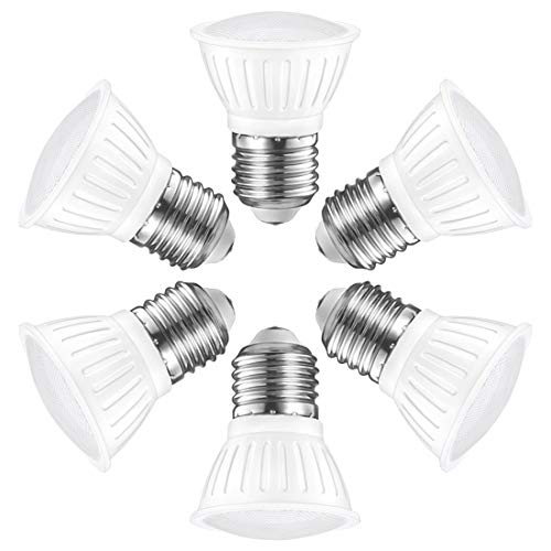Small frog PAR16 Led Dimmable,E26 Base Bulb,7 Watts,65 Watts Halogen Bulb Replacement, Short Neck Led Bulb,Par Wide Led,Natural White Pack of 6