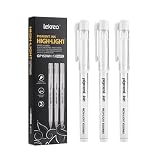 Lekreo Gold Silver White Ink Gel Pens, 1mm Medium...