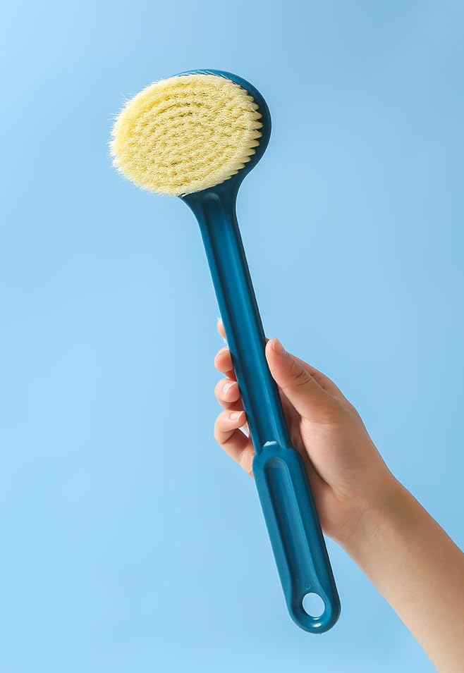 Image of NILKANTH -Back Scrubber for Shower for Men Women Elderly, Bath Brush, Body Brush 14''(Blue)