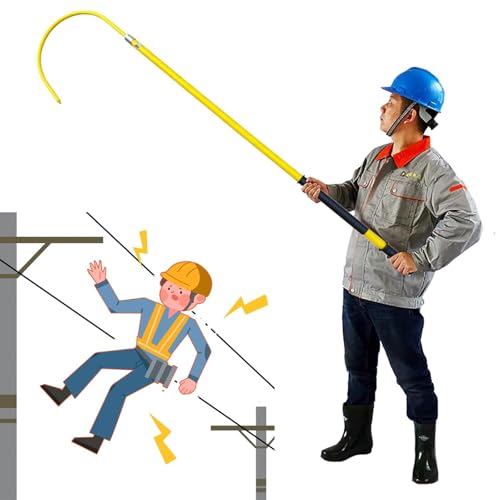 Pértiga salvavidas y gancho de rescate aislado para electricistas en emergencias