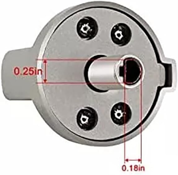 2 Pcs WB03T10326 WB03X25796 Stainless Steel knob for GE Range PS11721433, AP5986232, EAP11721433, WB03T10326, 4362262 and PGP986SET1SS