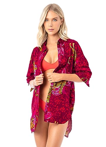 Maaji Women's Long Shirt, Red