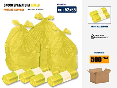 Sacchetti Per Rifiuti Medici Stella 60L - 20 Pezzi In LDPE Rosso | Per Ospedali E Studi - Foto 6