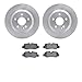 Dynamic Friction Company Rear Brake Rotors with 5000 Advanced Brake Pads 6502-63542