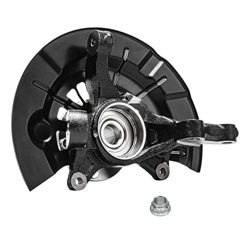 Image of Detroit Axle - 3.5L Front Left Steering Knuckle & Wheel Hub Bearing CV Axle for 2013-2016 Toyota Avalon, Driver Side CV Axle Front Steering Knuckle & Wheel Hub Bearing 2014 2015 Replacement