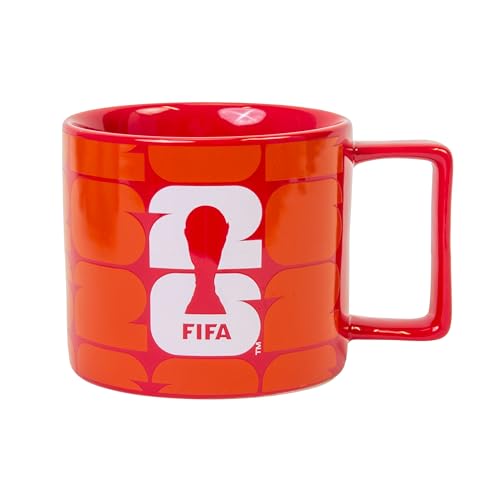 HONAV Soccer FIFA World Cup 2026 17oz Square Handle Coffee Cup – Bold Ceramic Mug With Large Capacity – Great Gift For Soccer Fans & Collectors by HONAV - Used condition - US$13.44