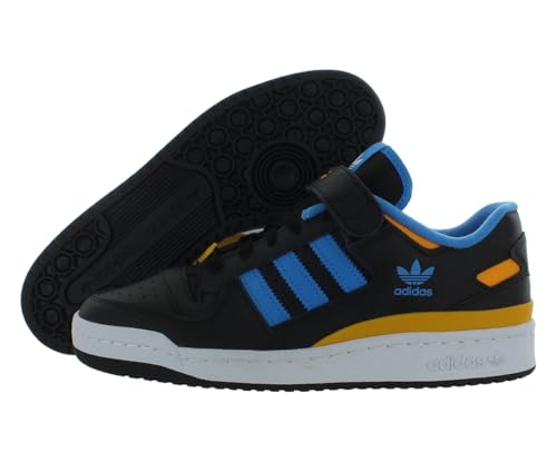 ADIDAS Originals Men’S Forum Low Shoes, Core Black/Pulse Blue/Collegiate Gold, US 11.5