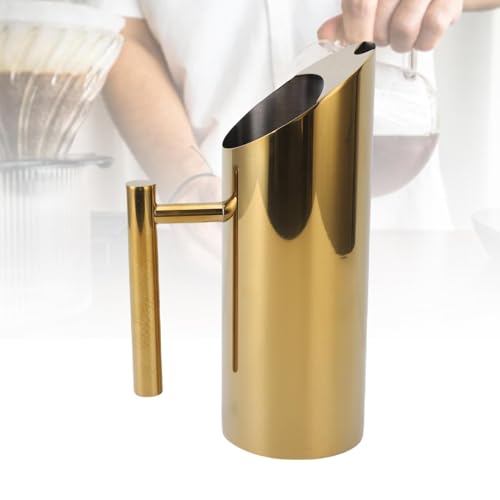 Pichet en métal 304 durable finition dorée haut de gamme pour la table