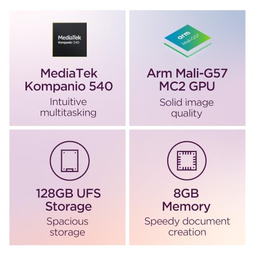Image of Lenovo Chromebook m 15 inch - Everyday Laptop - Google Gemini - MediaTek Kompanio 540 CPU - 15.3 inch WUXGA IPS Display - 8GB RAM - 128GB UFS Storage - Integrated Arm Mali-G57 MC2 GPU - Luna Grey