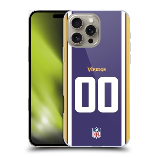 Coque dure iPhone 16 personnalisable football américain NFL Minnesota Vikings
