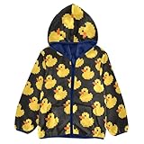 siphylline Cartoon Cute Yellow Pixel Duck Toddler Winter Jackets Kids Plush...