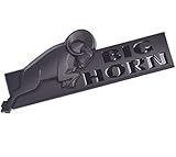 Aimoll 1PC BIGHORN Emblem, BIG HORN Fender 3D Badge for Dodge RAM 1500 RAM 2500 3500 Mopar (Black)
