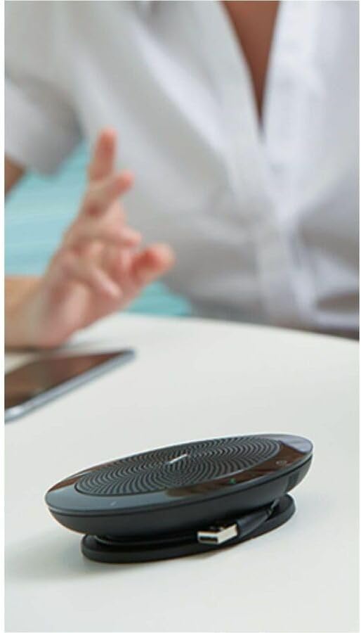 Jabra Speak 510+ Portable Speaker for Music and Calls Black