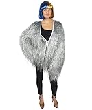 HPO Unisex Festival Carnival Thin Tinsel Jacket with Loose Fit | Extra Dense Tinsel | Silver Color