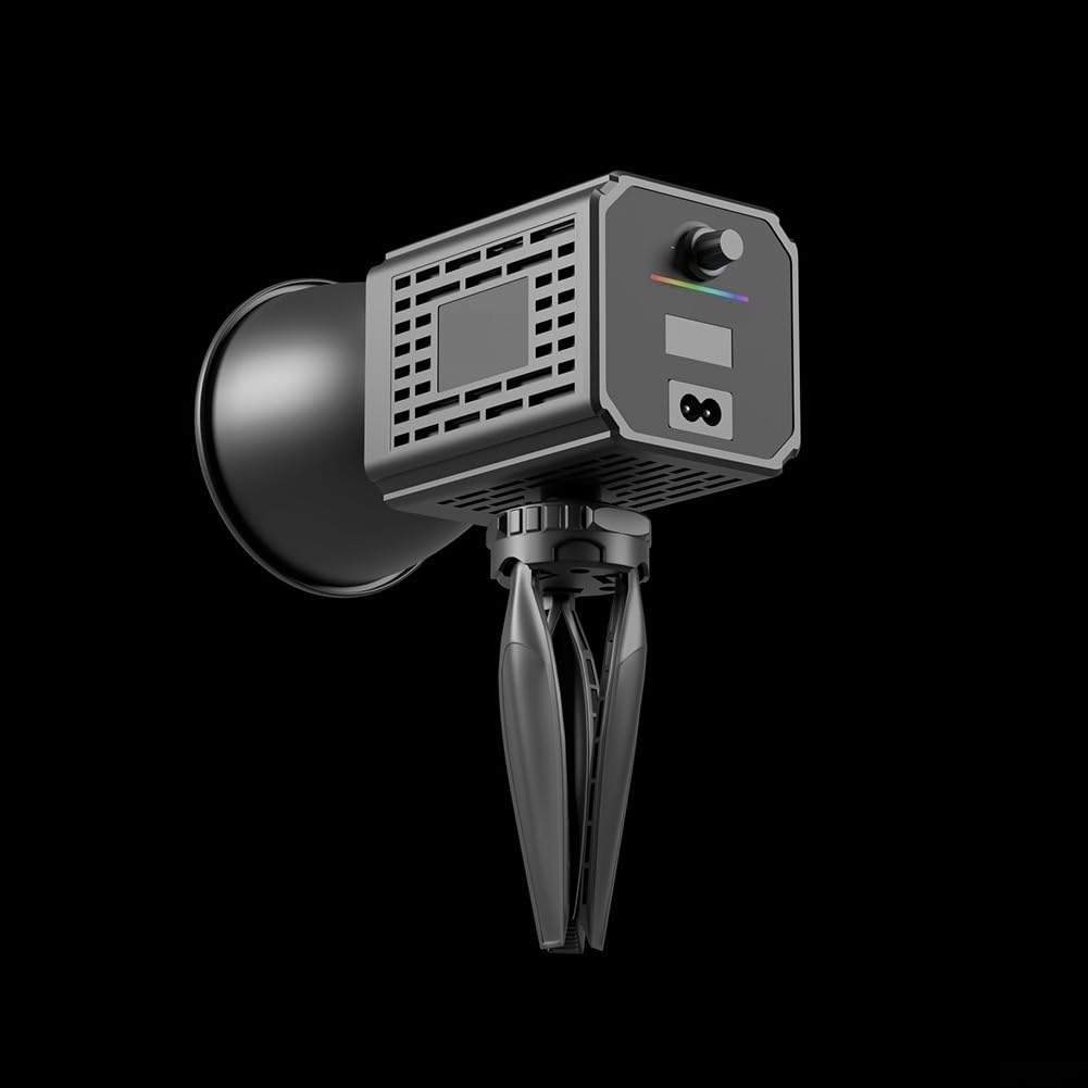 60W COB Fotografia Luce Softbox Riflettore Portatile (nero) | Softbox e riflettore inclusi, regolabile per modalità di illuminazione, per una robusta struttura in plastica