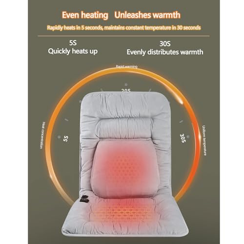 Coussin chauffant chaise bascule d'intérieur doté de 3 modes réglables thermiques